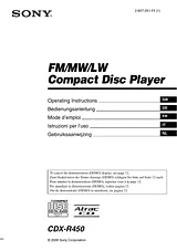 Sony CDX-R450 Manual Do Utilizador