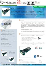 Brainboxes RS232 Bluetooth Converter BL-819 Dépliant