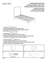 West Elm Roebling Bedroom Collection Bed Twin Assembly Instruction