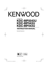 Kenwood KDC-MP443U Manual Do Utilizador