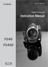 Canon FS400 지침 매뉴얼
