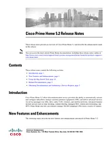 Cisco Cisco Prime Home 5.2 發佈版本通知