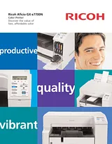 Ricoh Aficio GX e7700N 981499 Manuale Utente