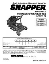 Snapper E331523KVE Manual Do Utilizador
