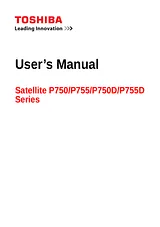 Toshiba P750D User Manual