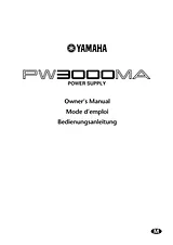 Yamaha PW3000MA Справочник Пользователя