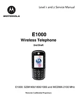 Motorola E1000 Справочник Пользователя