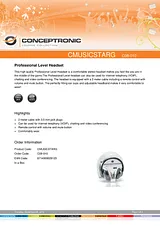 Conceptronic CMUSICSTARG C08-010 Manual Do Utilizador