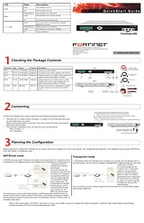 Fortinet fortigate-400 Quick Setup Guide