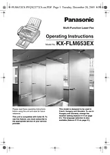 Panasonic KXFLM653EX Guía De Operación