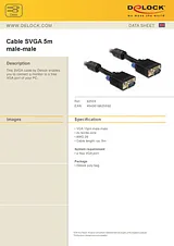 DeLOCK 5m VGA Cable 82559 Datenbogen
