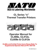 SATO CL408E User Manual