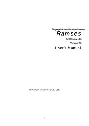 Immanuel Electronics Co. Ltd. FPM-010U Справочник Пользователя
