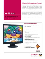 Viewsonic 17" LCD Monitor VA703MB Folheto