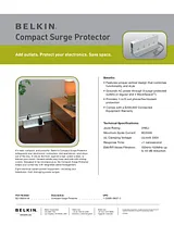Belkin Compact Surge Protector BZ108200-06 Leaflet