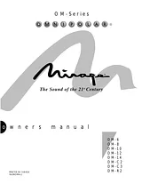 Mirage Loudspeakers OM - C3 Manual Do Utilizador