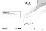 LG GT400 사용자 매뉴얼