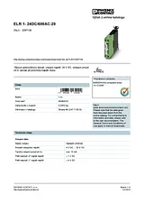 Phoenix Contact Solid-state contactor ELR 1- 24DC/600AC-20 2297138 2297138 Data Sheet