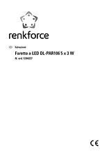Renkforce LED PAR stage spotlight No. of LEDs: 5 DL-PAR106 DL-PAR106 User Manual
