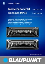 Blaupunkt Bahamas MP34 Справочник Пользователя