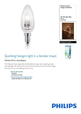 Philips Halogen candle bulb 8718291219491 8718291219491 Dépliant