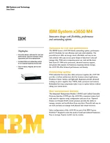 IBM 3650 M4 791552U 데이터 시트