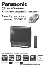 Panasonic pv-ss2710 User Manual