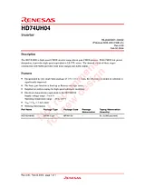 Renesas HD74UH04 Manual Do Utilizador