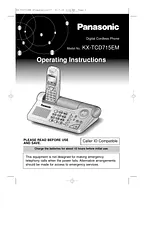Panasonic kx-tcd715 Manual De Usuario