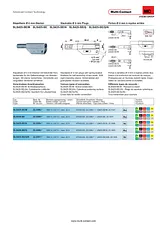 Multicontact Straight blade plug Plug, straight Pin diameter: 4 mm Red SLS425-SE/Q 1 pc(s) 22.2658-22 Ficha De Dados
