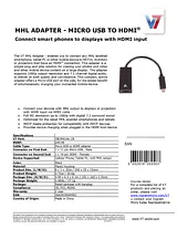 V7 Micro USB - HDMI m/f CBLMHLHA-1N Folheto