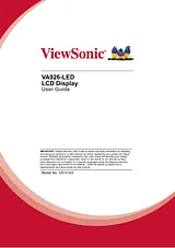 Viewsonic VA926-LED ユーザーズマニュアル