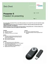 Fujitsu Presenter II S26391-F2544-L250 Leaflet