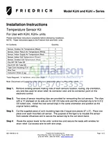 Friedrich YS10N10A Installation Instruction