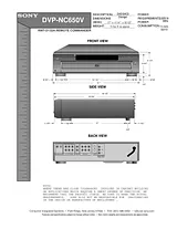 Sony dvp-nc650v Техническое Руководство
