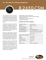 Klipsch R2650CSM Leaflet