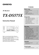 ONKYO TX-DS575x Manual De Instruções