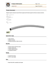 Lappkabel 61714110 SP 22x27 SGY SILVYN Cable Protection Hose-System SP Hard Plastic-Spiral PVC 22 mm Silver-grey (RAL 70 61714110 Data Sheet