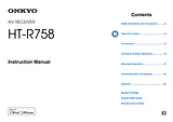 ONKYO HT-R758 User Manual
