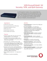 Lucent Technologies VPN Firewall Brick 20 User Manual