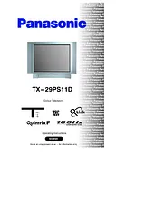Panasonic tx-29ps11d Справочник Пользователя