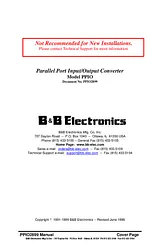 B&B Electronics PPIO ユーザーズマニュアル