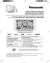 Panasonic pt-43lcx64 사용자 설명서