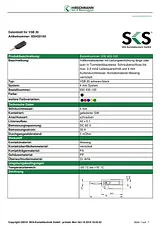 Sks Hirschmann Jack plug Plug, straight Pin diameter: 4 mm Green VSB 20 1 pc(s) 930435104 Datenbogen