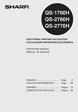 Sharp QS-2760H User Manual