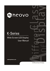 AG Neovo K-A19 Guía Del Usuario