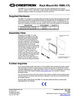 Crestron rmk-17l User Manual