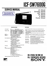 Sony ICF-SW7600G User Manual