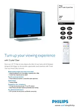 Philips 20PF4121 20" LCD Flat TV 20PF4121/58 Manuel D’Utilisation