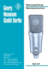 Neumann.Berlin TLM 127 Manual Do Utilizador